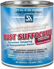 3X Rust Suffocator Preventative Paint & Long Lasting Coating w/ Satin Finish