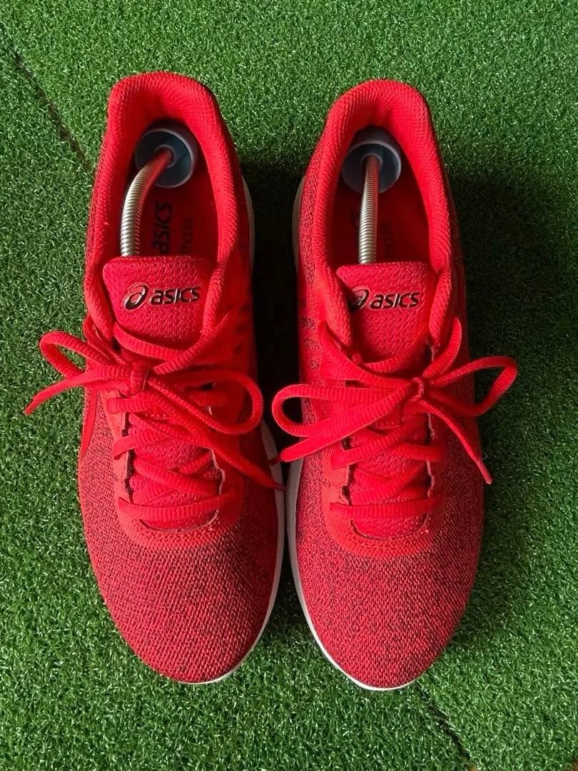 ASICS Men's Red Mesh Sneakers 26cm Lightweight Breathable Running Shoes thumbnail 5