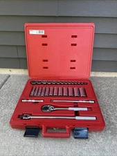 Like NEW Stanley PROTO 1/2 Drive 30 Piece SOCKET SET - 12 Point J54126