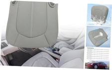 Front Driver Side Bottom Leather Perforated Seat Cover Compatible with Gray