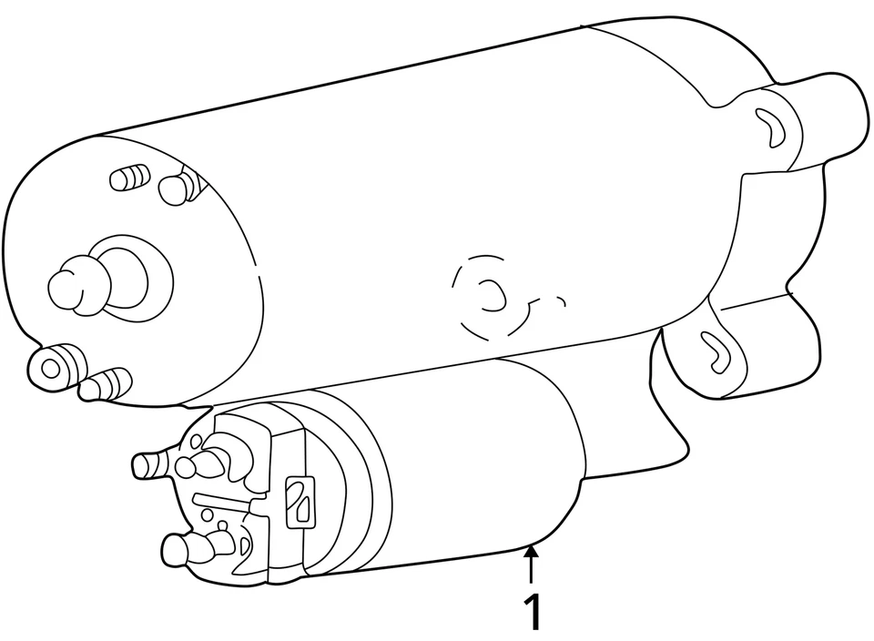 Starter Motor Coupe ZX2 Fits 98-03 ESCORT 824157 - Image 3 of 4