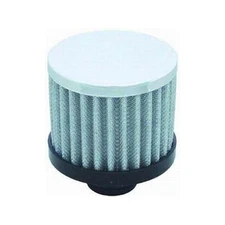 RPC Breather Element R9308; Open Filter Round Rubber Base w/ Chrome Top, Push-In