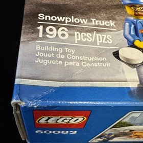 LEGO CITY 60083  Snowplough Truck NIB Sealed Box has Minimal Damage