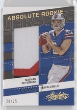 2017 Panini Absolute Rookie Jerseys Prime 20/25 Nathan Peterman #30 7l6