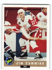 Jim Cummins 1992 Detroit Red Wings RW #94