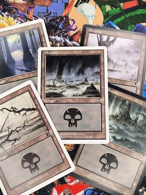 MTG Vintage 90s NM-EX Basic Land Swamp Selection / Get your favourite OG Swamp