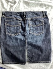 GAP JEANS Limited Edition Stretch Denim Skirt Back Slit Women  s Size 31/12