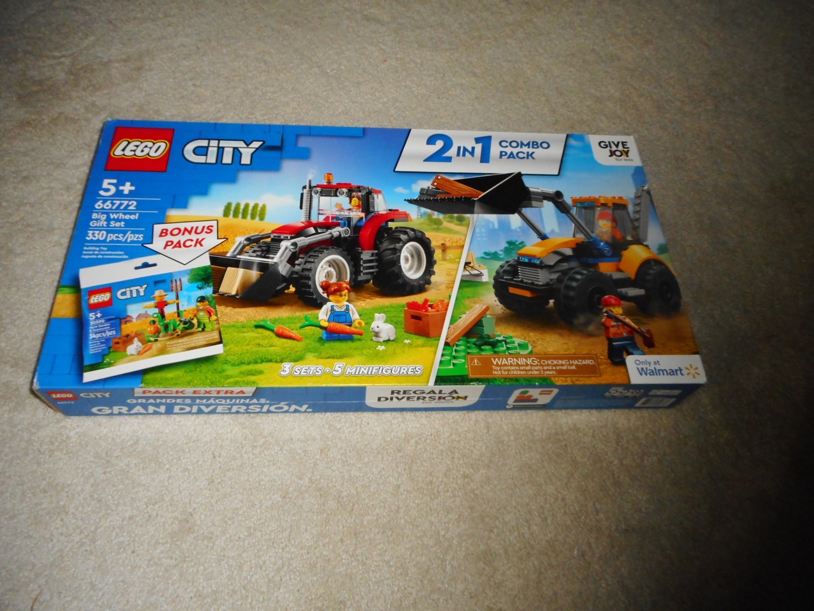 LEGO CITY BIG WHEEL GIFT SET  66772..**SEALED**NEW**FREE SHIPPING**