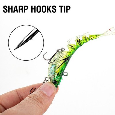 Angler's Choice Glow Garnelenk?der effektiv f��r Schlangenkopf vorgeriggte Hake