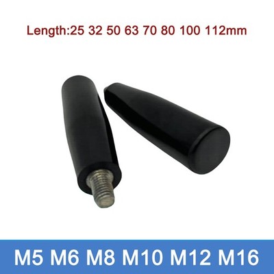 M5-M16 Machine Handle Lever Rotary Plastic Knob Revolving Hand Wheel Male Thread
