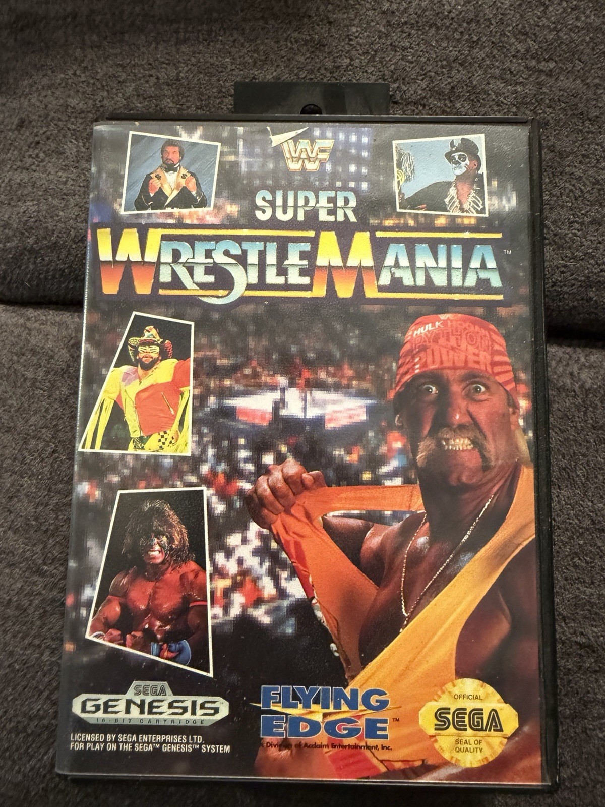 WWF Super WrestleMania (Sega Genesis, 1992) W/ Case