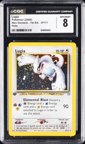 Lugia (1st Edition) graded CGC 8 for sale on eBay