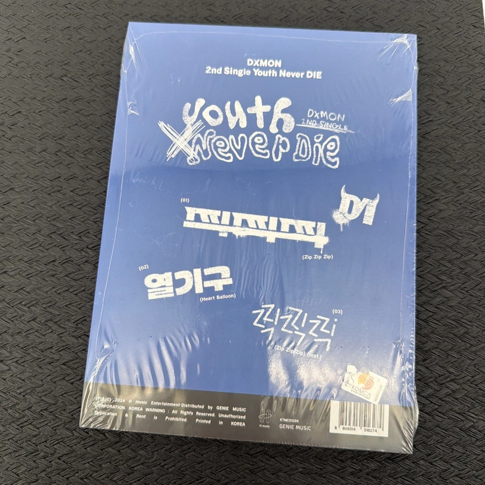 DXMON YOUTH NEVER DIE 2nd Single Album CD+Book+Sticker+4-Cut Photo+Printed Photo Foto 2 de 2