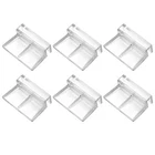 6 Pcs Acrylic Clear Fish Tank Glass Cover Clips Aquarium Clip Holder