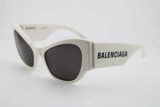NEW BALENCIAGA BB0259S 007 WHITE AUTHENTIC SUNGLASSES 56-20