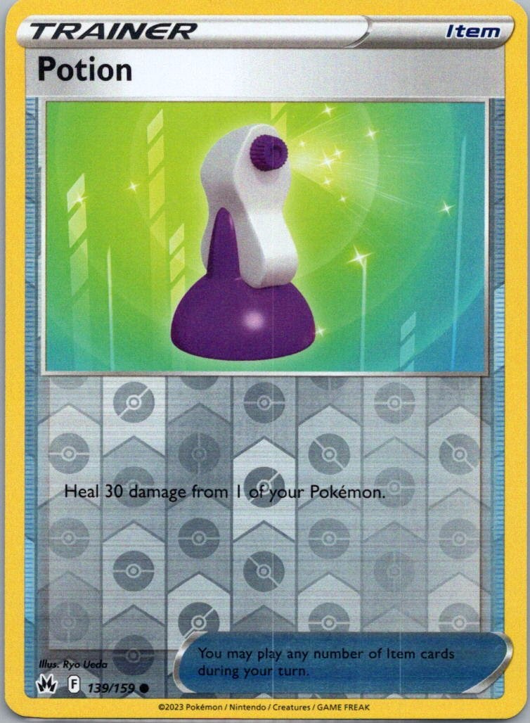 Pokemon TCG Potion 139/159 Crown Zenith Rev Holo NM