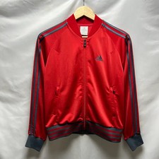 Adidas 90s Three Stripes Red Grey Track Top / Jersey Europe