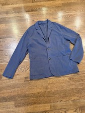 Marine Layer NWT Men's Blue Casual Blazer Jacket, L casual relaxed modern