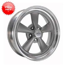 Cragar 612g Ss 15x8 5x120.65 Offset 0 Gray Spokes With Machined Lip Qty Of 1