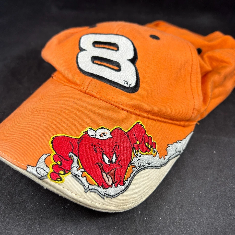 DALE EARNHARDT JR #8 WINNERS CIRCLE NASCAR LOONEY TUNES GOSSAMER STRAPBACK HAT - Image 3 of 4