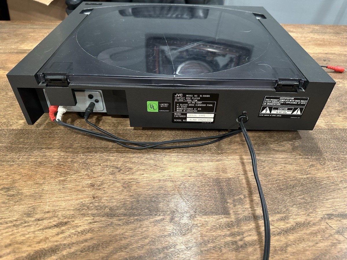 JVC XL-R86BK 5 CD Disc Player Changer - Top Loading - Tested