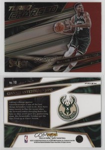 2022-23 Panini Select Turbocharged Red Prizm Giannis Antetokounmpo #10