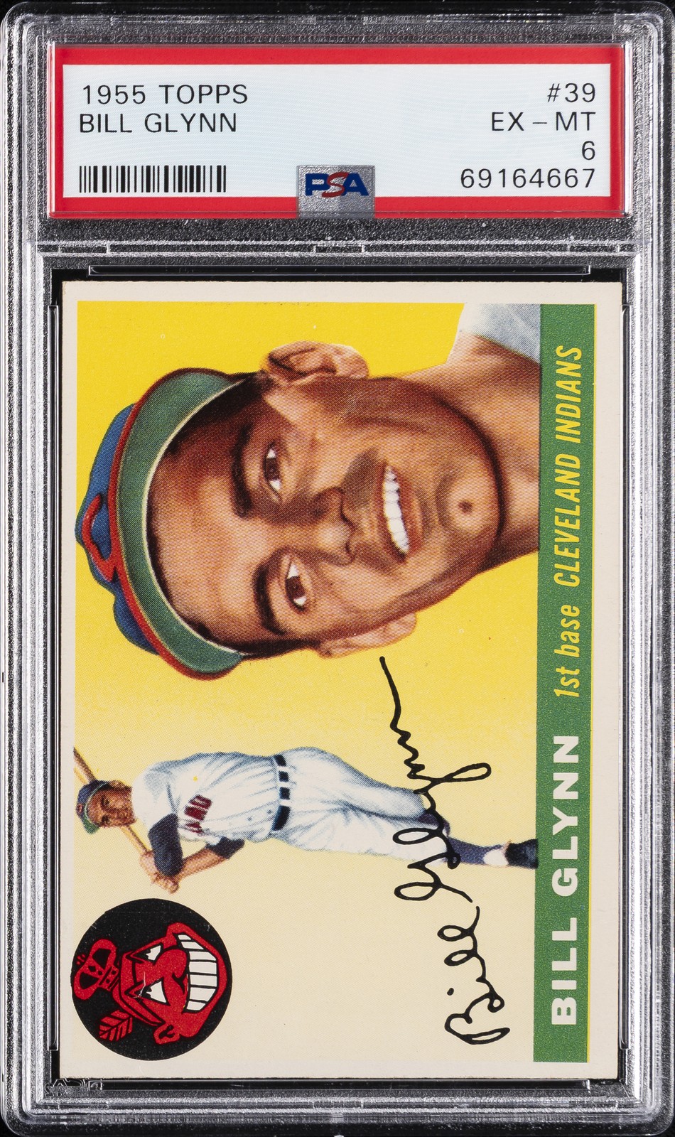 1955 TOPPS #39 BILL GLYNN PSA 6