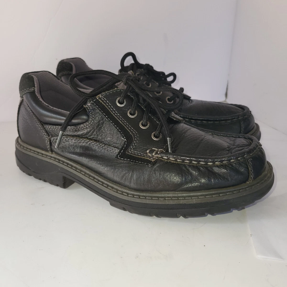 Thom McAn Black Leather Marcos Loafer Shoe, Comfort slip-on. Size 8 Thom McAn Kendrick 2 Men main image 3
