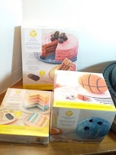 3 Wilton Baking Pan Sets - 3D Sports Ball - 6" Round Set and 8" Round Set New