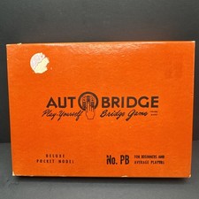 Vintage Auto Bridge Play-Yourself Bridge Game PGB Beginners Set In Box w/Manual