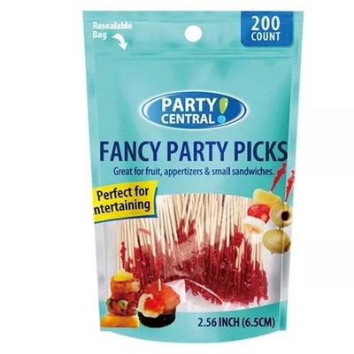 Red 2.5'' Fancy Party Picks:200 Pack