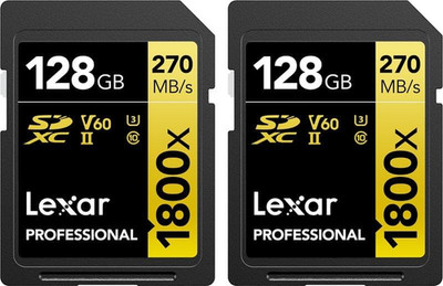 Lexar Professional GOLD SDXC 1800X 128GB UHS-II V60-2PACK