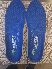 VALSOLE Heavy Duty Support Orthotics Inserts Insoles 220 lbs Blue Large M 11-13