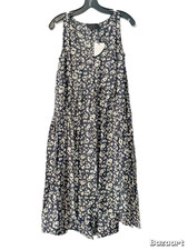 Hatch Maternity Women s THE FIONA DRESS Black Rayon Silk Size P Petite 258 NEW