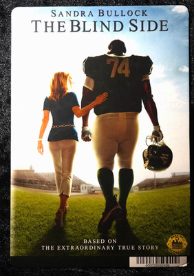 THE BLIND SIDE Video Rental Store Movie Backer Card