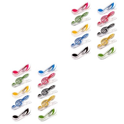 20 PCs Creative Music Book Clips Score Clips Sheet Clips Musik Notiz Clips