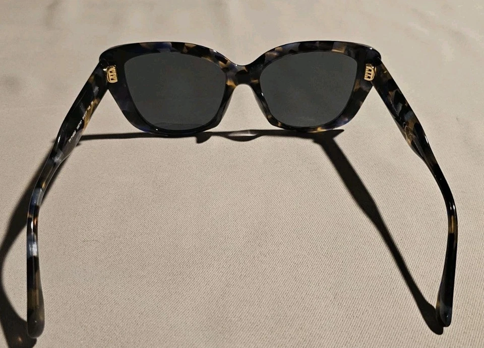 Женские солнцезащитные очки TORY BURCH TY7198U 195787 синие черепаховые темно-серые 54 мм - Изображение 4 из 4