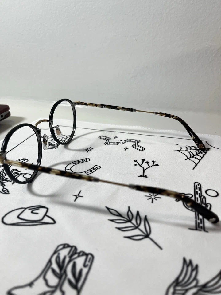 Garrett Leight X Want Les Essentials Collab - Wilson - 46 - Windsor de couro preto - Imagem 3 de 4