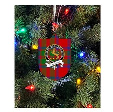 MacIntosh Family Crest Christmas Ornament Single-Sided Metal