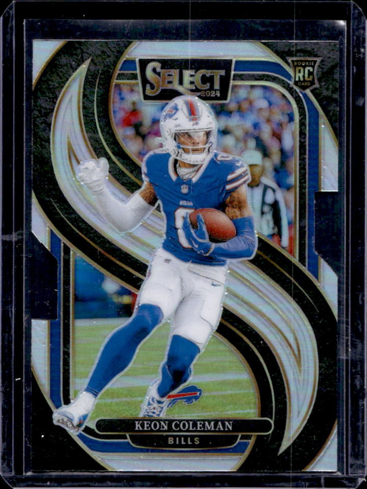 2024 Select Keon Coleman Premier RC Silver Prizm Die-Cut #153 Bills