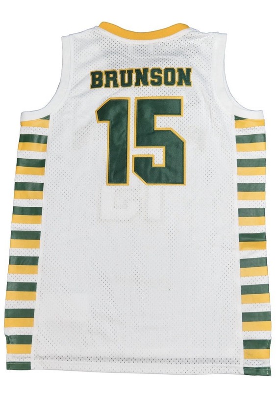 Jalen Brunson Headgear Classics #15 Stevenson H.S. Basketball Jersey Men's Small