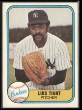 1981 Fleer #82 Luis Tiant