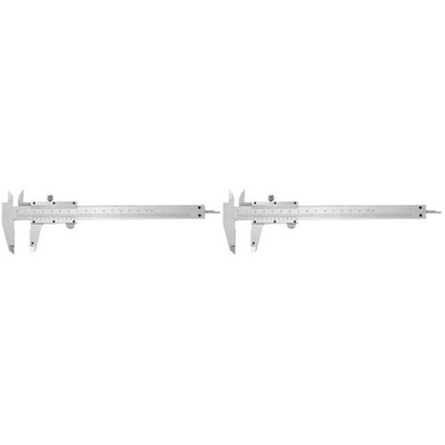 2 Stück 0-150mm Vernier-Bremssattel-Messwerkzeug Kohlenstoffstahl