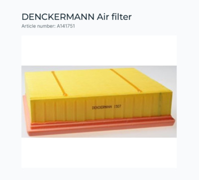 Air Filter for MERCEDES-BENZ INFINITI Denckermann A141751