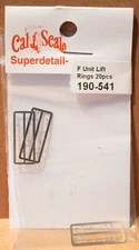 Cal-Scale #541 F-Unit Lift Rings -- Etched Brass pkg(20)