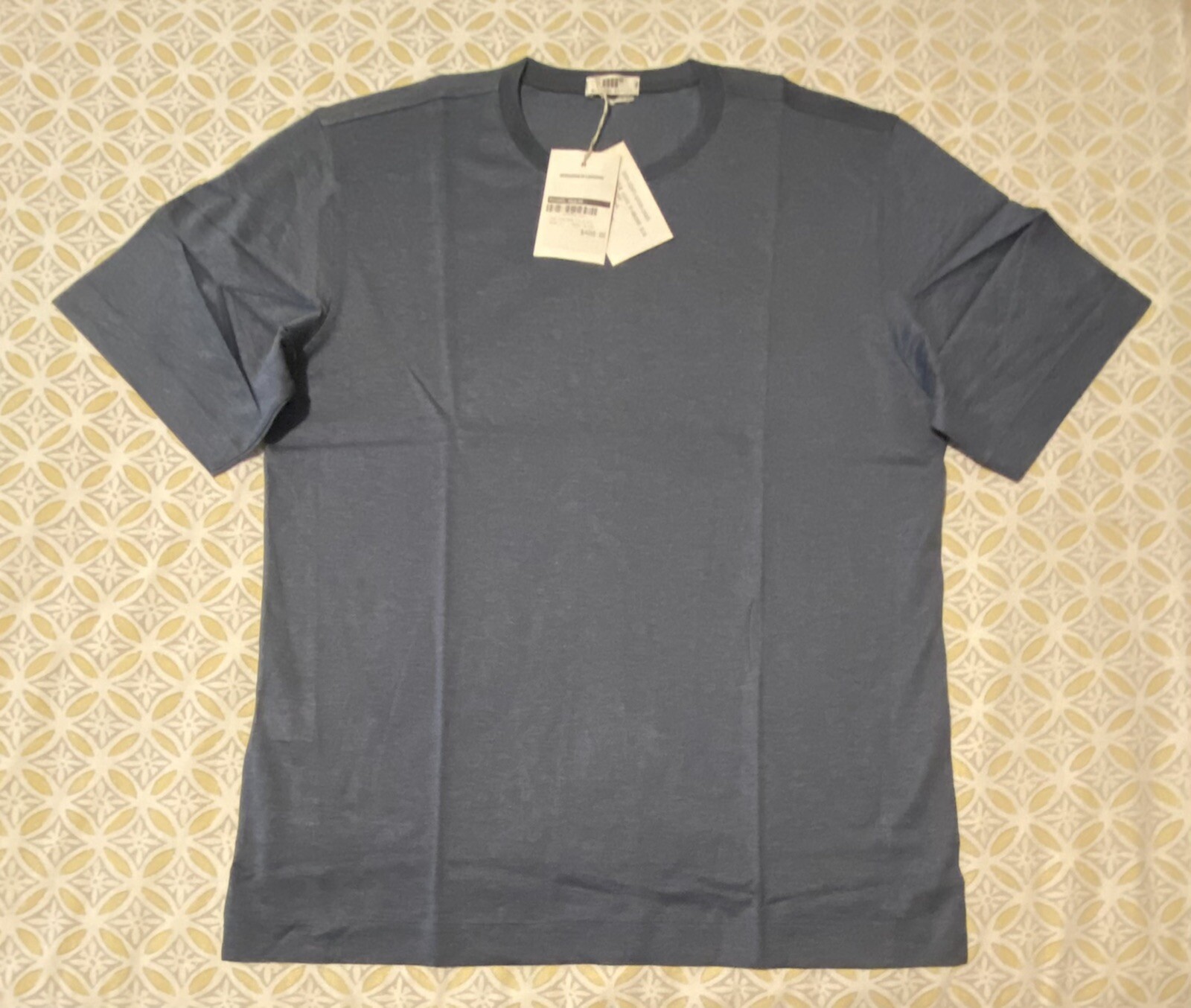 T shirt girocollo uomo Michael Reslan Italia 100% cotone fila egiziana nuova taglia L