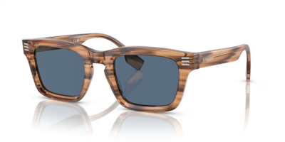Burberry Womens Sunglasses BE4403 409680 Brown Frame W/ Blue 