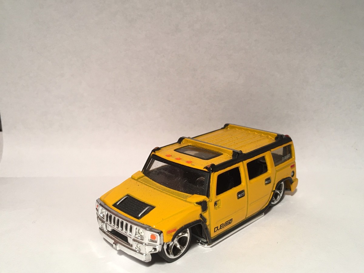 2004 Jada Dub City #083 2003 Hummer H2 Yellow Preproduction
