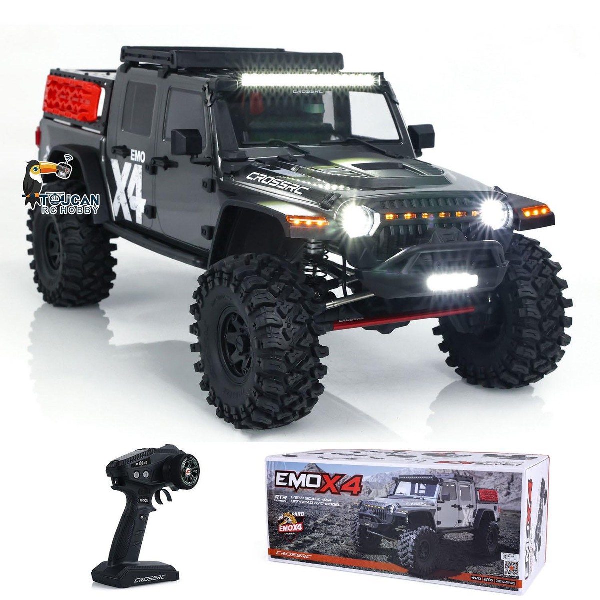 CROSSRC 1:8 RC 4WD EMO X4 Off-road Vehicles Painted Remote Control