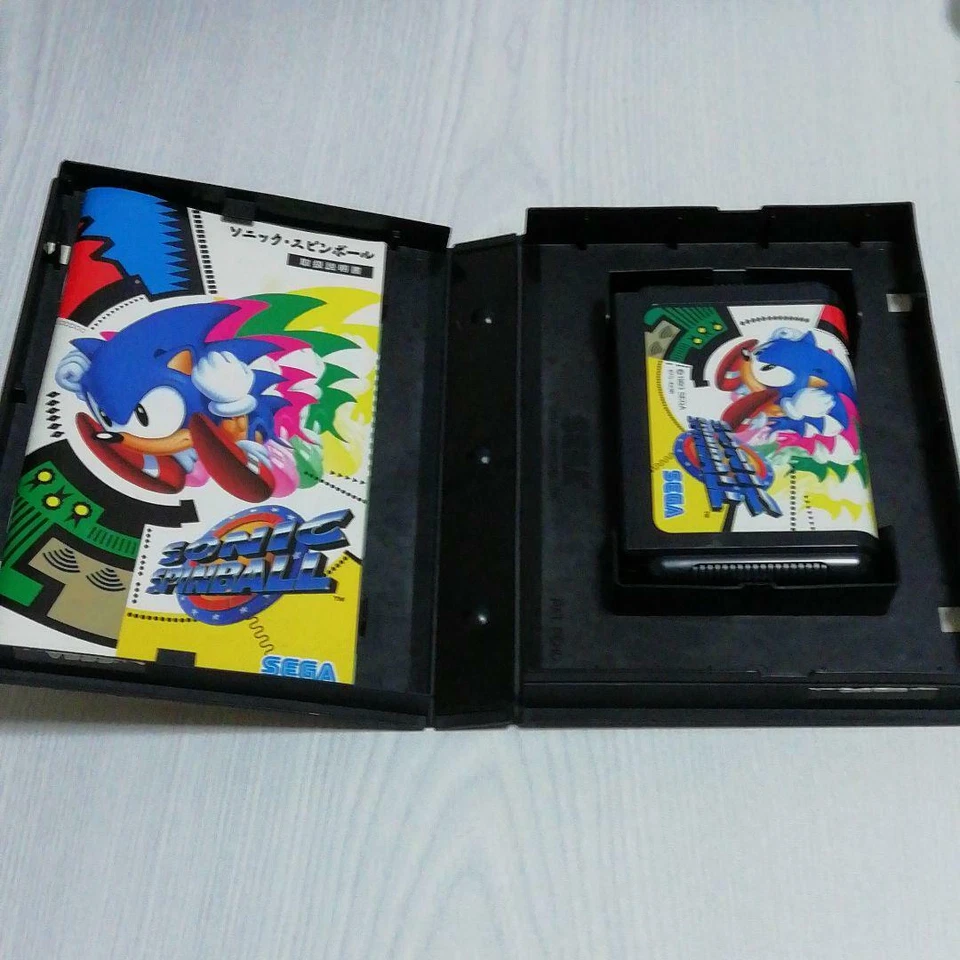 Sonic Spinball Mega Drive MD Genesis Used Japan Pinball Boxed Tested Working - Image 4 of 4